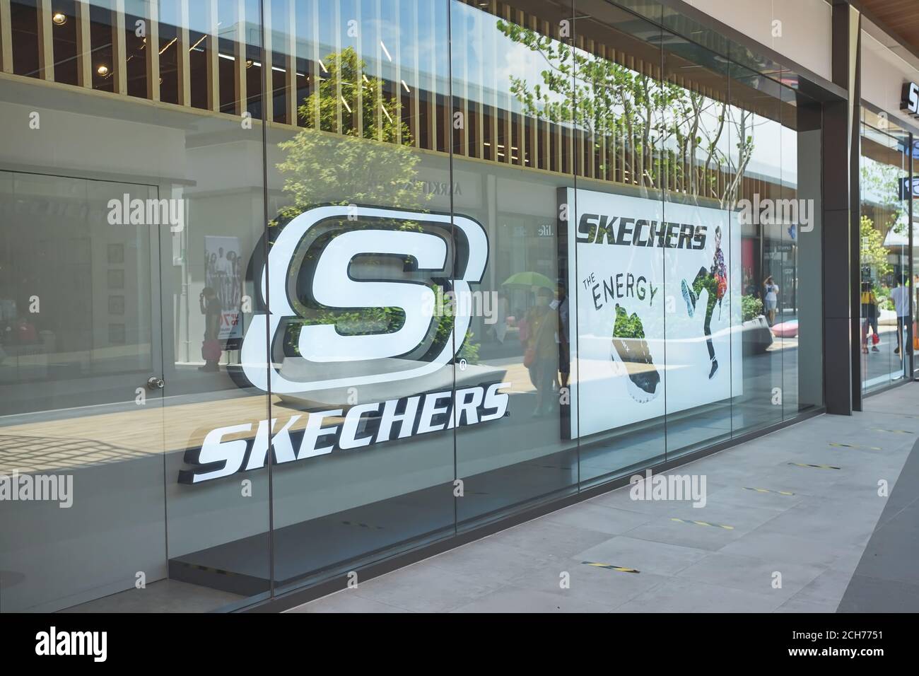 Samut Prakan, Thailand - July 28, 2020: Skechers shop in Siam Premium  Outlets Bangkok. Skechers is an American lifestyle and performance footwear  comp Stock Photo - Alamy