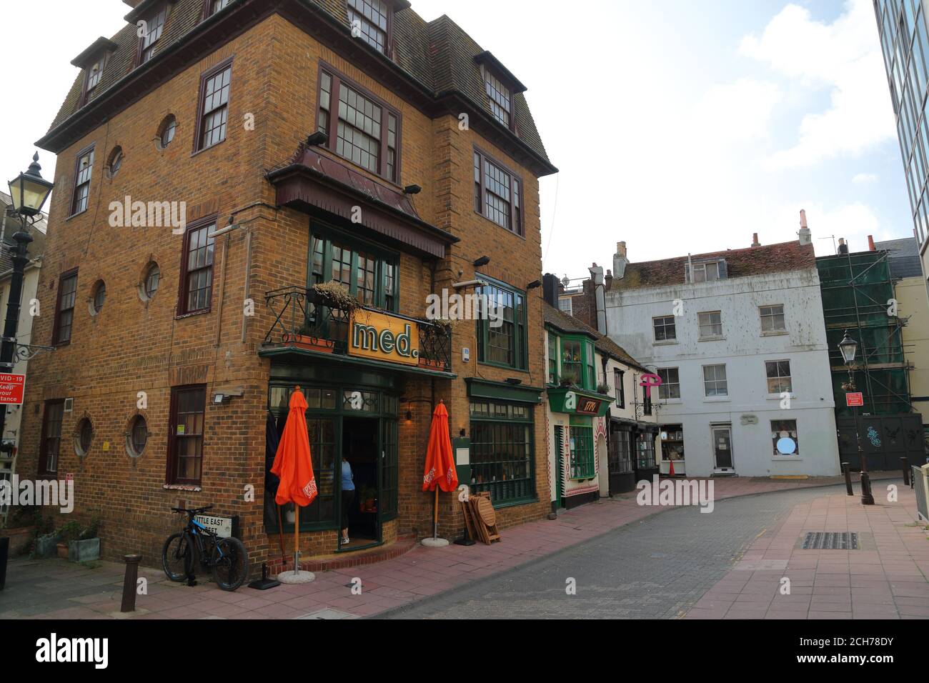 Little East Street in Brighton, UK Stock Photo