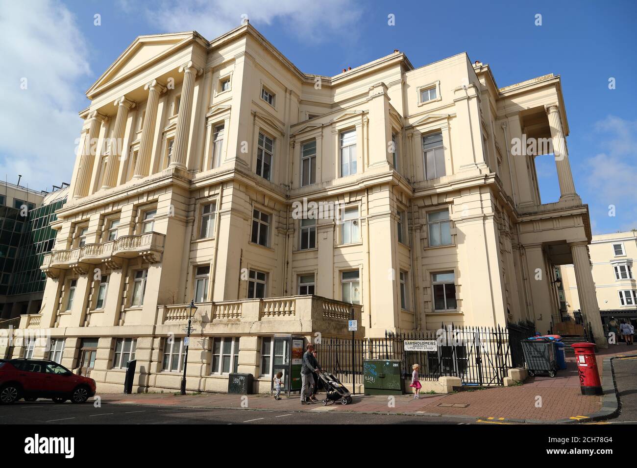Back side of Brighton Town Hall, UK Stock Photo Alamy