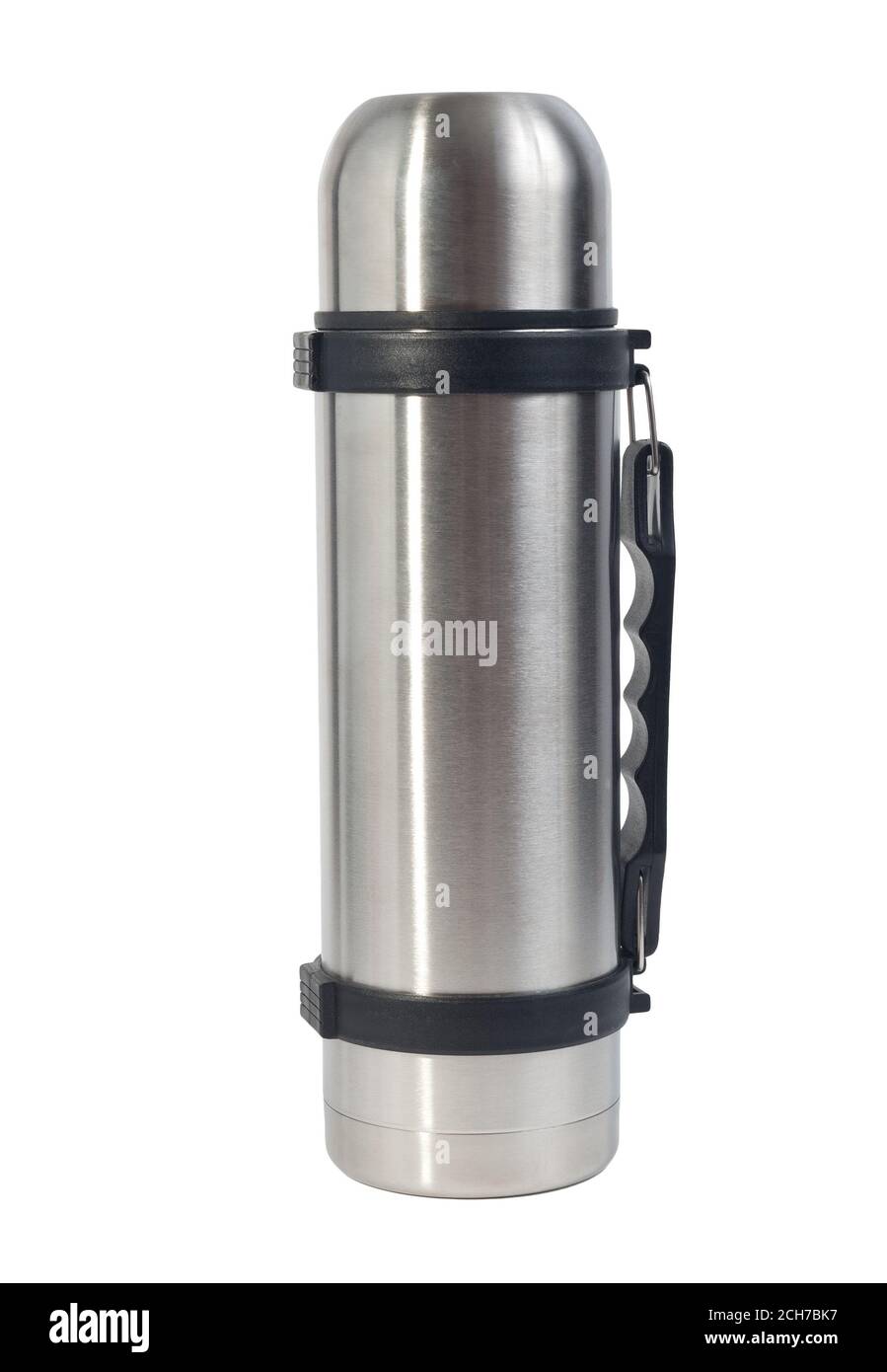 thermos flask with handle isolated on white Stock Photo Alamy