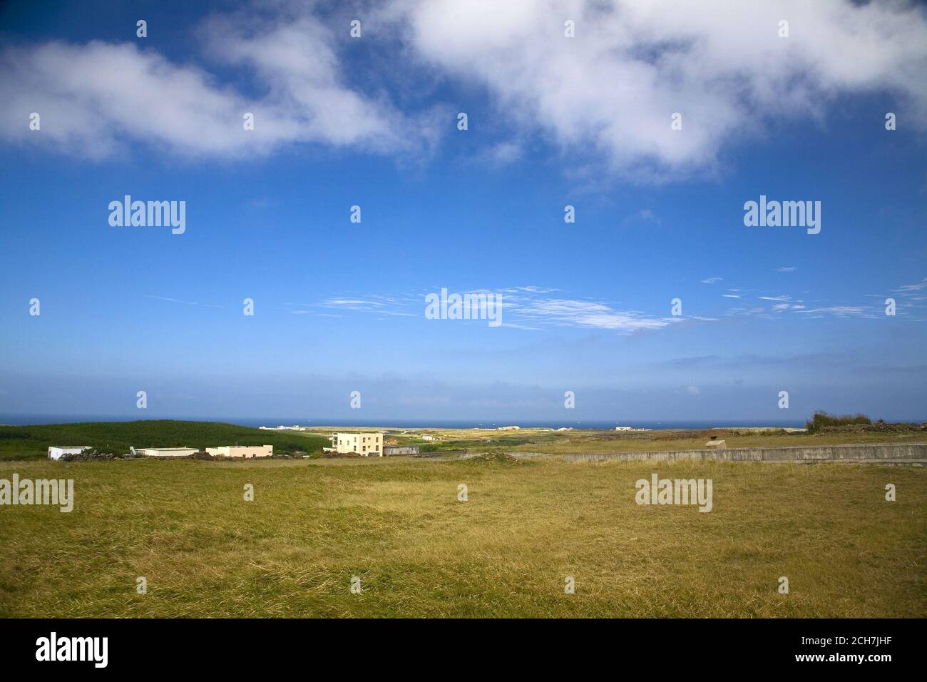 Taiwan Penghu Qimei Dingxia Village Road Stock Photo