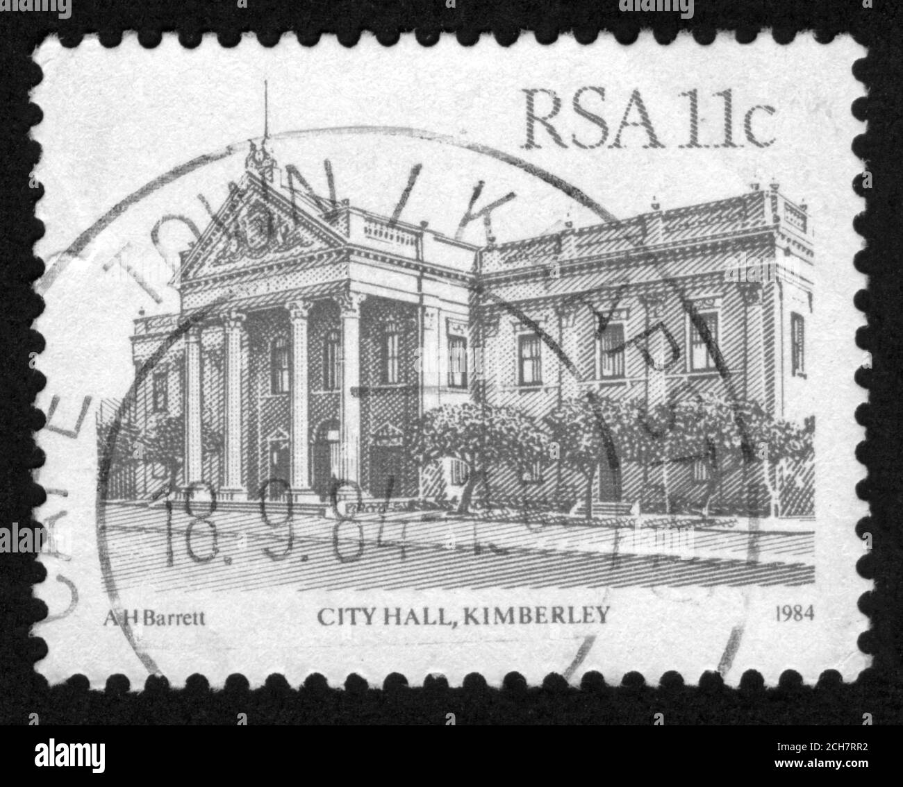 Stamp print in RSA Stock Photo