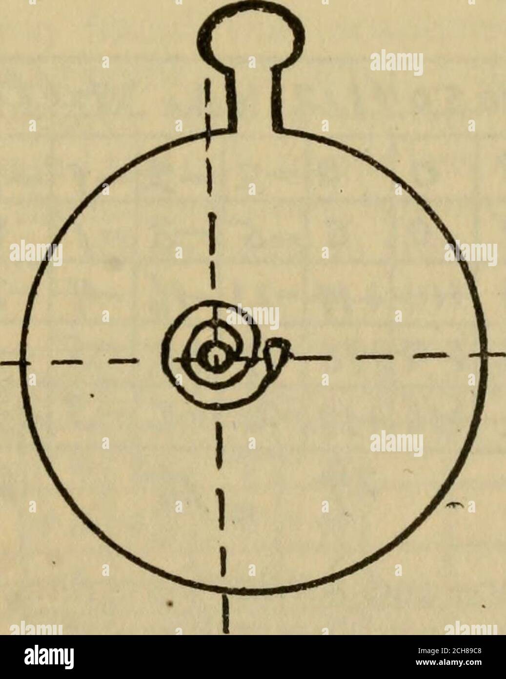 Rules and practice for adjusting watches . Fig. 22. , Fig. 23 This watch  was a full plate model with the traindeveloping to the left from the center  and illustra- (81)