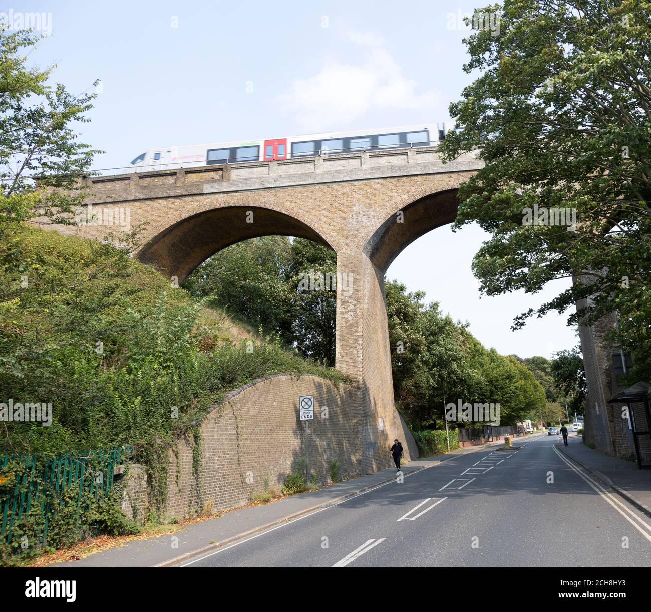 greater anglia train on railway viaduct built 1876 spring road ipswich suffolk england uk stock photo alamy