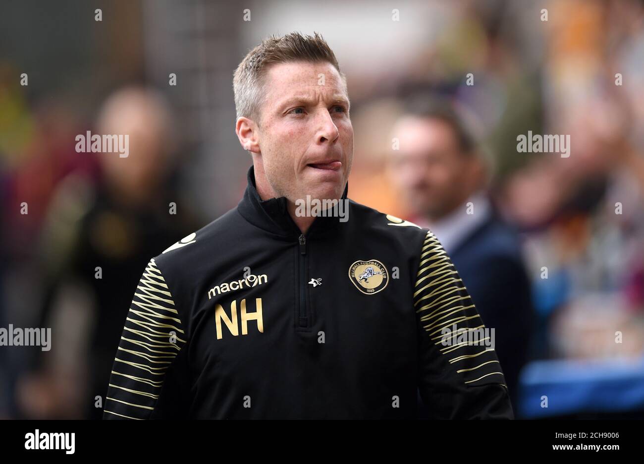 Millwall manager Neil Harris before the Sky Bet League One play off, first leg match at Valley Parade, Bradford. PRESS ASSOCIATION Photo. Picture date: Sunday May 15, 2016. See PA story SOCCER Bradford. Photo credit should read: Jon Buckle/PA Wire. RESTRICTIONS: EDITORIAL USE ONLY No use with unauthorised audio, video, data, fixture lists, club/league logos or 'live' services. Online in-match use limited to 75 images, no video emulation. No use in betting, games or single club/league/player publications. Stock Photo