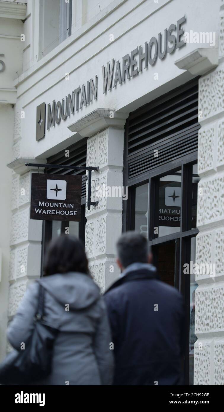 Shoppers Pass A Mountain Warehouse Store In Central London As The Outdoor Retailer Has Notched Up A 20 Rise In Operating Profit To A A 20 Million For The Year And Is Preparing To