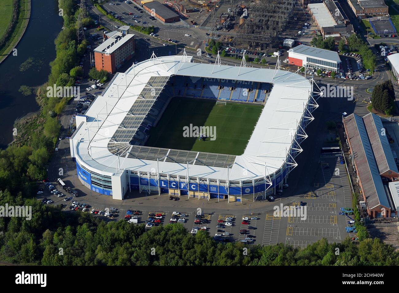 An Aerial View Of The King Power Stadium In Leicester Stock Photo Alamy An Aerial View Of The King Power Stadium In Leicester Stock Photo Alamy
