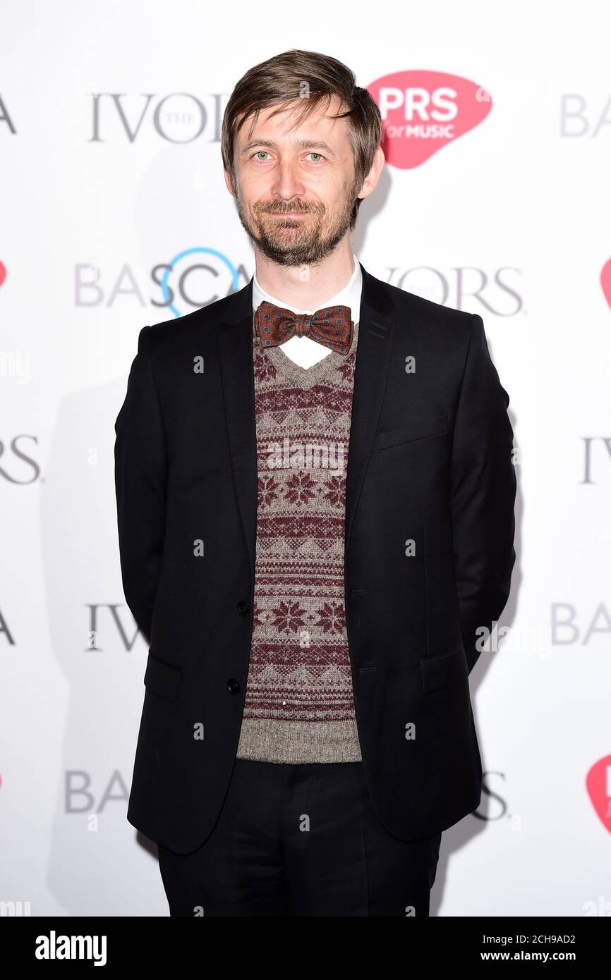 Neil Hannon of The Divine Comedy attending the 61st Annual Ivor Novello Music Awards at Grosvenor House in London. PRESS ASSOCIATION Photo. Picture date: Thursday 19th May, 2016. See PA story SHOWBIZ Novello. Photo credit should read: Ian West/PA Wire Stock Photo