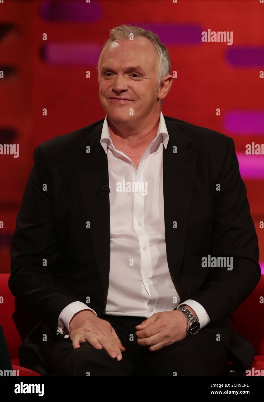 Greg davies filming graham norton show london studios hires stock