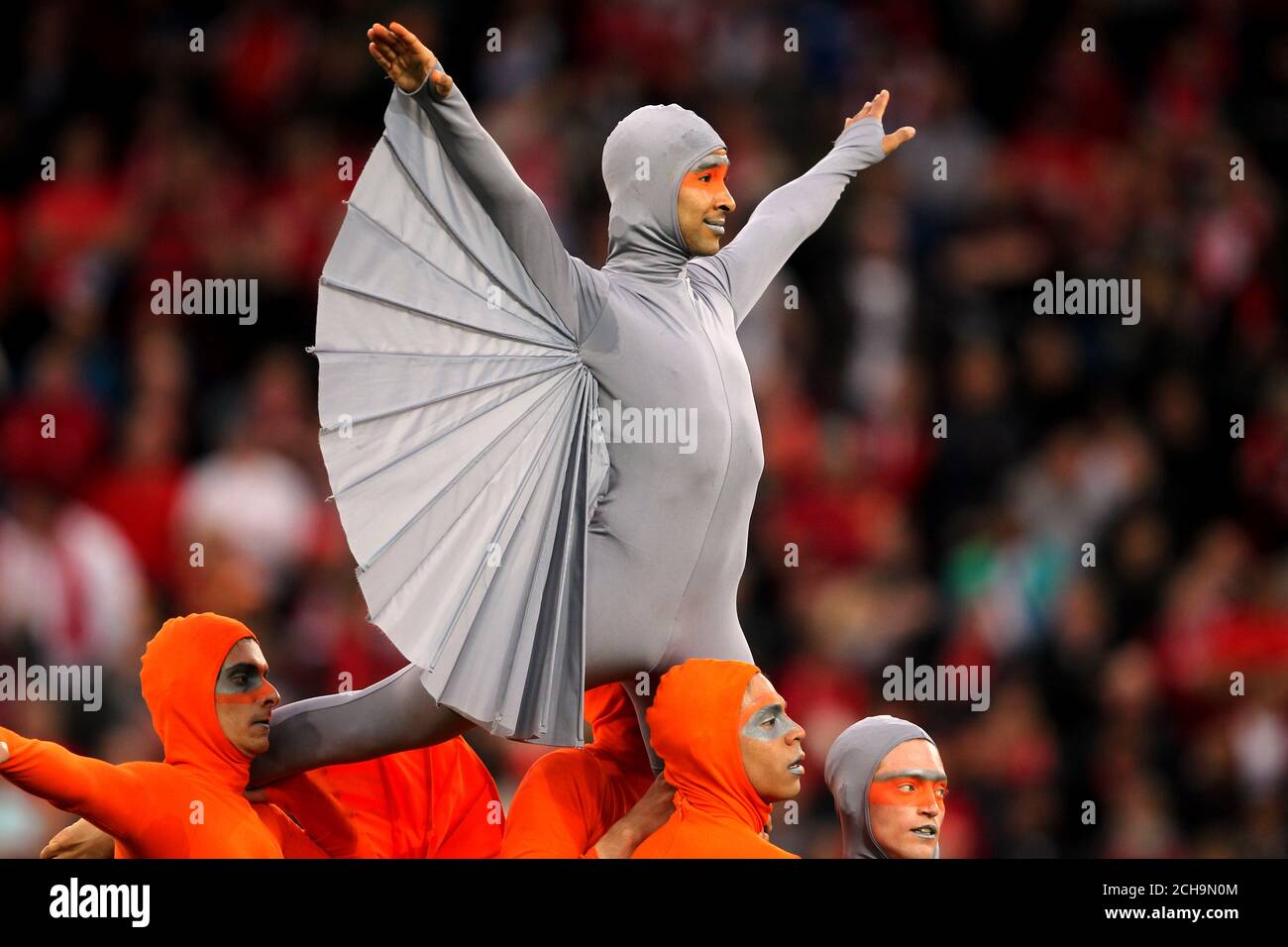 Pre match entertainment Stock Photo Alamy