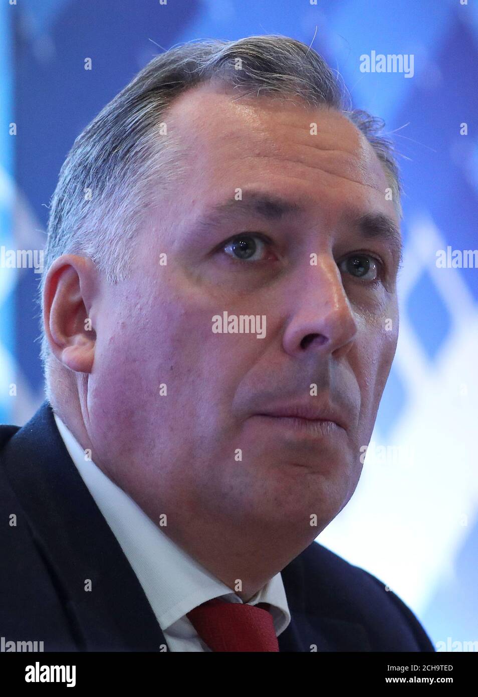 President of the Olympic Committee of Russia Stanislav Pozdnyakov attends an annual meeting of the committee with sports federations, academies, member organizations, coaches and athletes in Moscow, Russia November 28, 2019. REUTERS/Evgenia Novozhenina Stock Photo