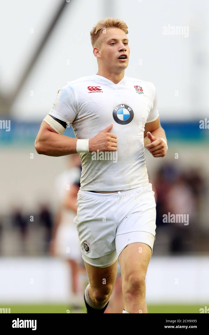 England's Harry Mallinder during the Under 20's Rugby Union World Cup match  at the City Academy Stadium, Manchester Stock Photo - Alamy