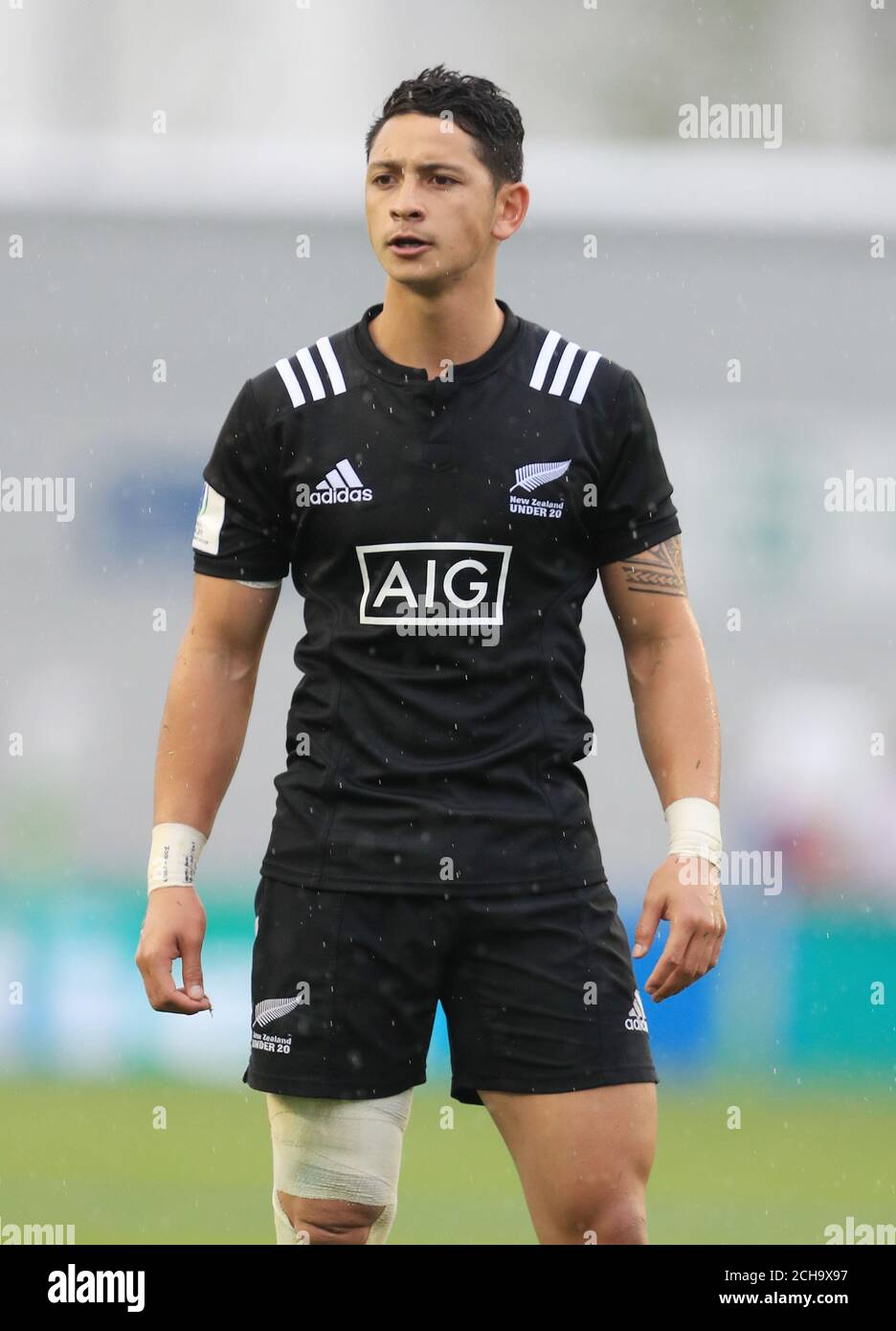 New Zealand's TJ Va'a during the Under 20's Rugby Union World Cup match ...