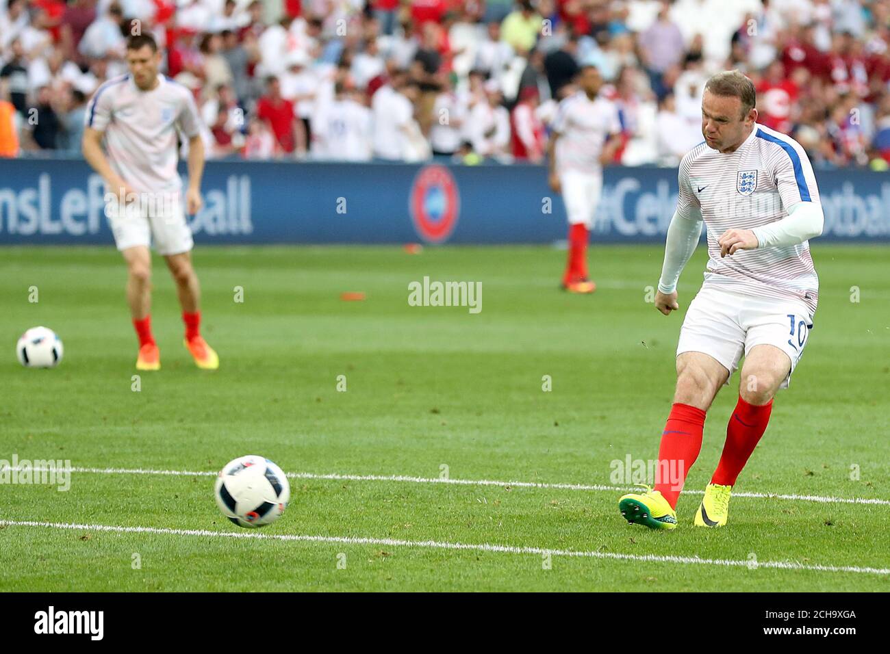 England's Wayne Rooney during the UEFA Euro 2016, Group B match at the Stade Velodrome, Marseille. PRESS ASSOCIATION Photo. Picture date: Saturday June 11, 2016. See PA story SOCCER England. Photo credit should read: Owen Humphreys/PA Wire. Stock Photo