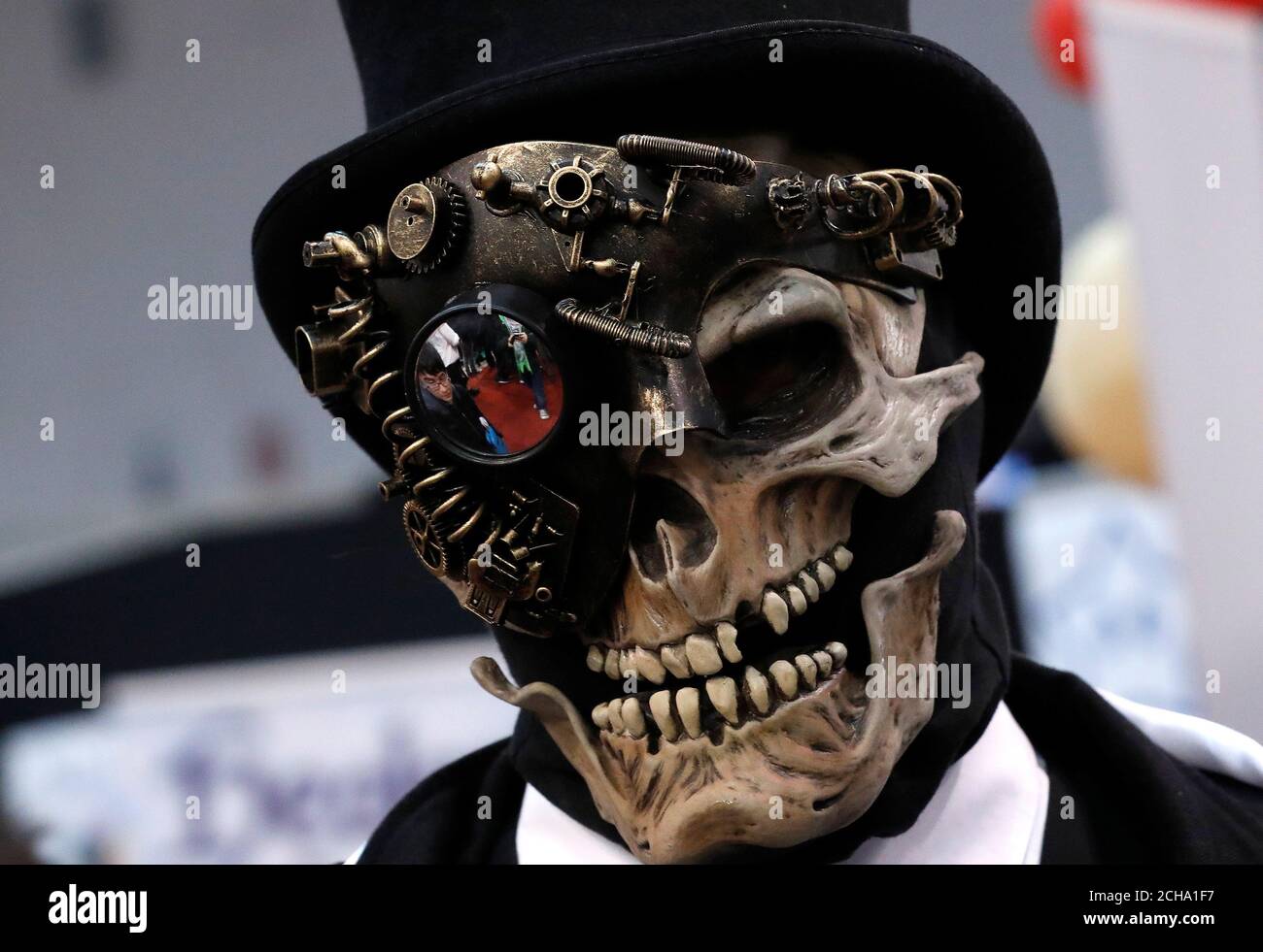 A Participant Wearing A Cosplay Costume Attends The Made In Asia Fair In Brussels Belgium March 5 17 Reuters Yves Herman Stock Photo Alamy