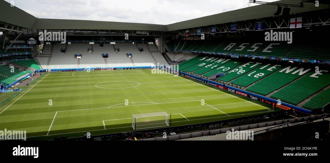 A general view of the Stade Geoffroy Guichard, home of Saint-Etienne Stock Photo
