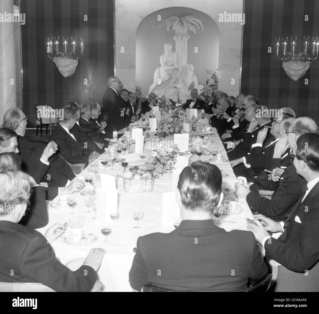 The Press Association's Chairman's Dinner at the Savoy Hotel, London. Stock Photo