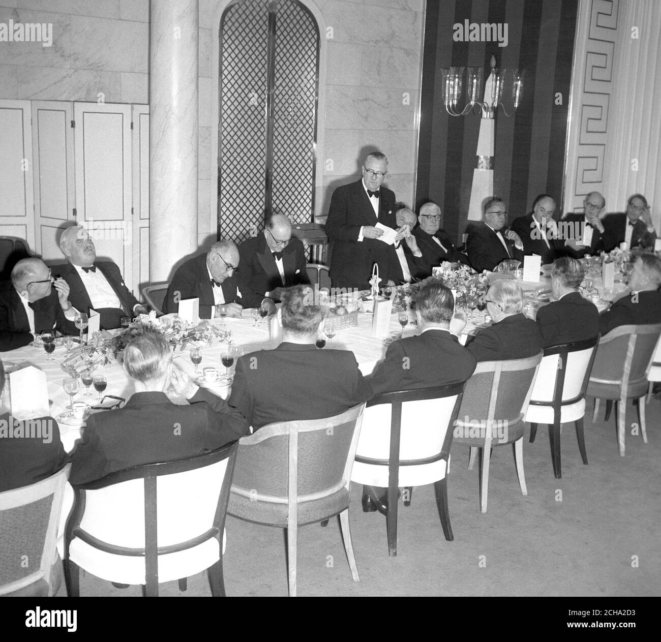 The Press Association's Chairman's Dinner at the Savoy Hotel, London. Stock Photo