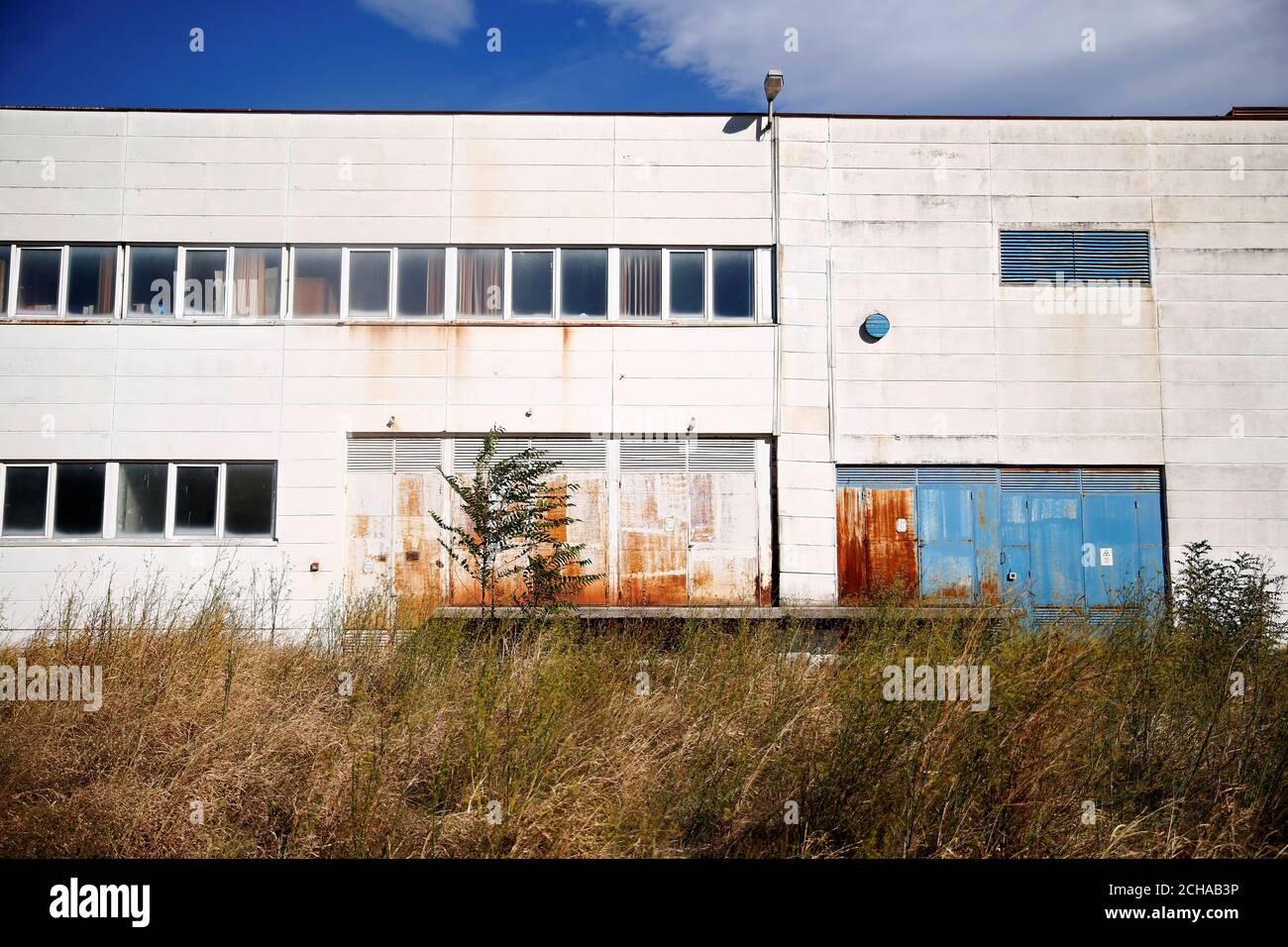 Soko, an aircraft manufacturing factory that shut down during the Bosnian  War, is seen in Mostar, Bosnia and Herzegovina, September 27, 2018. REUTERS/ Dado Ruvic SEARCH "BOSNIA DISPLACED" FOR THIS STORY. SEARCH "WIDER