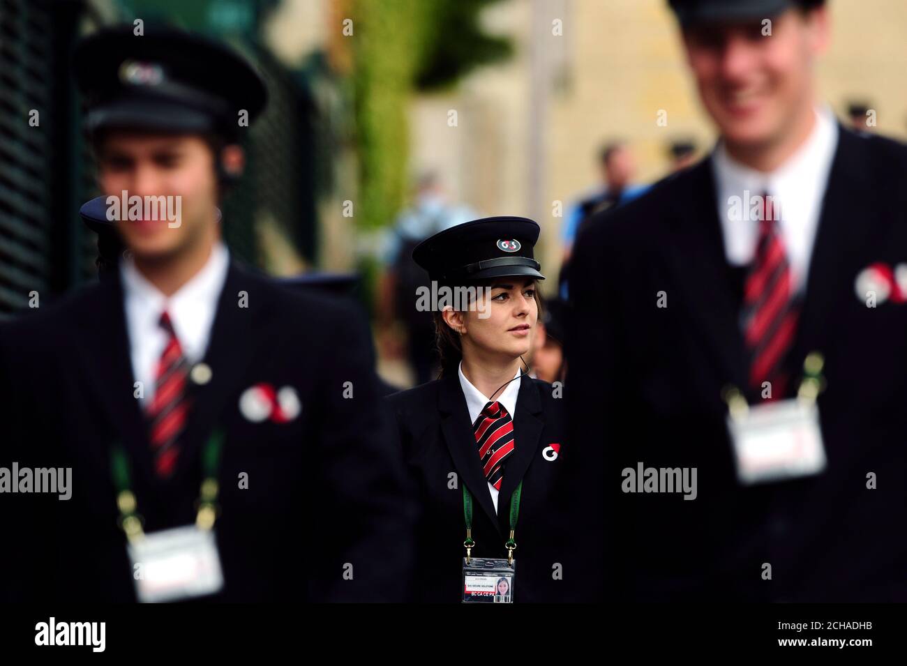 G4S security staff on day ten of the Wimbledon Championships at the All  England Lawn Tennis and Croquet Club, Wimbledon Stock Photo - Alamy