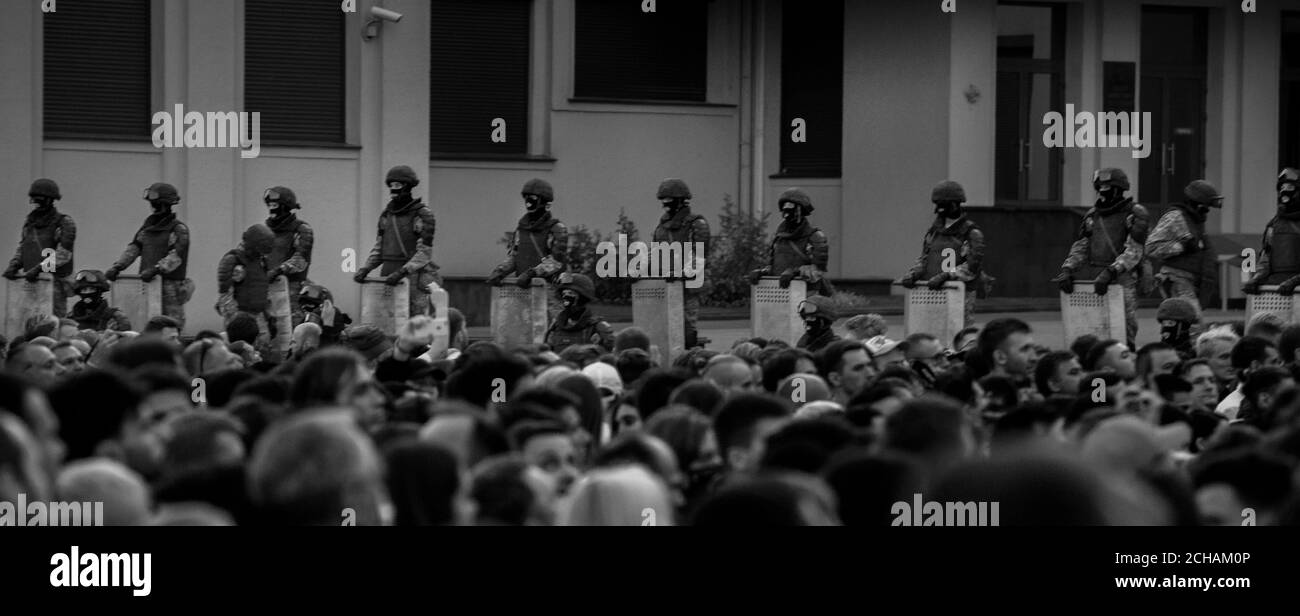 protests in Belarus, demonstration Stock Photo