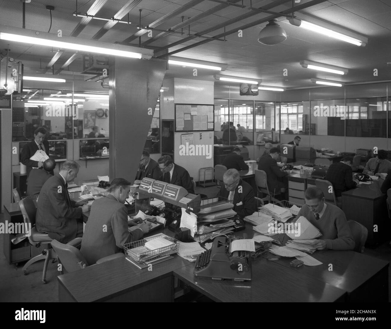 A section of the Press Association Editorial Floor Stock Photo Alamy