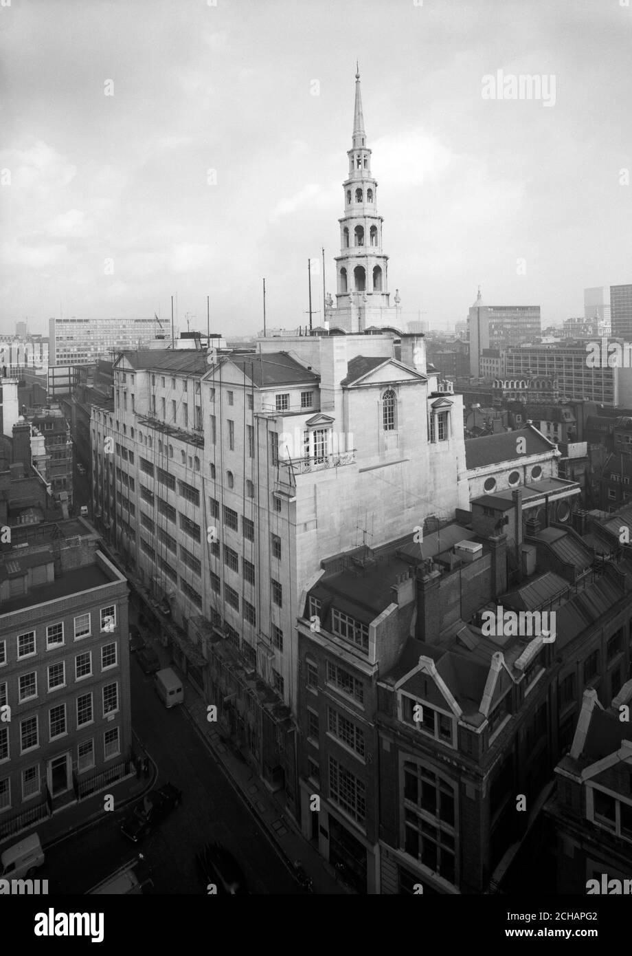 Exterior view of the Press Association building in Fleet Street, London. Stock Photo