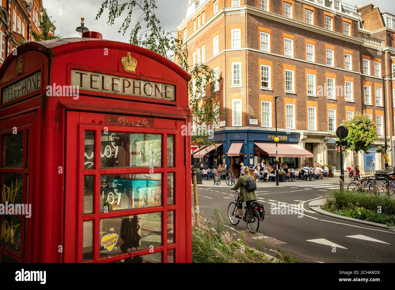 London September, 2020 Marylebone High Street scene. An upmarket