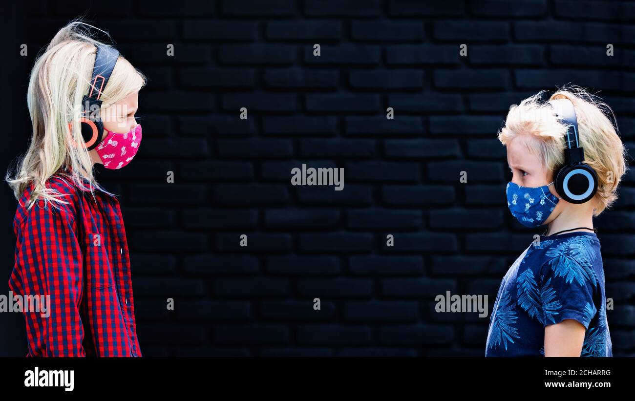 Download Kids Wearing Masks High Resolution Stock Photography And Images Alamy PSD Mockup Templates
