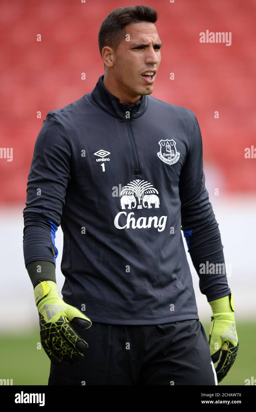 Everton goalkeeper Joel Robles Stock Photo