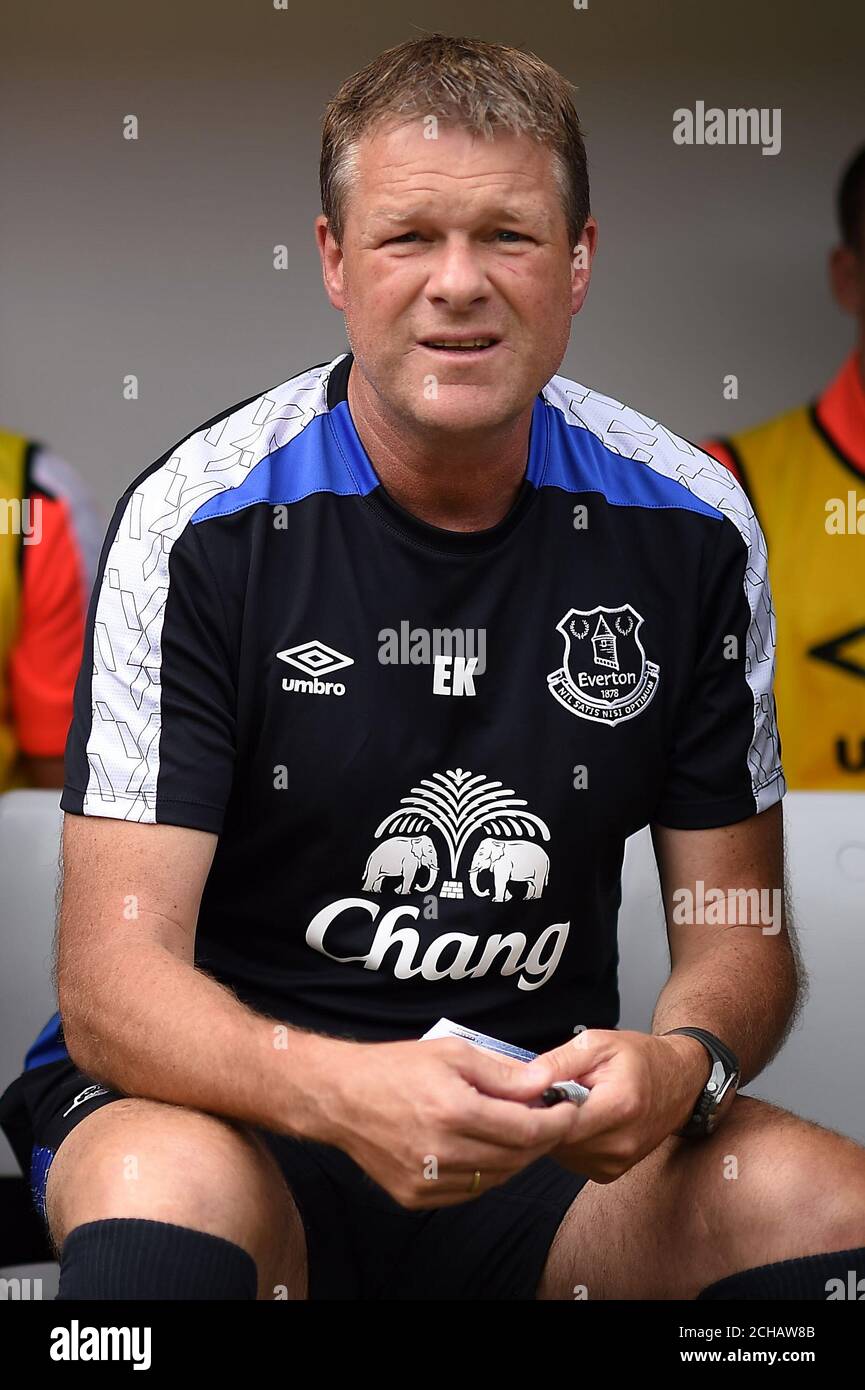 Everton assistant manager Erwin Koeman Stock Photo