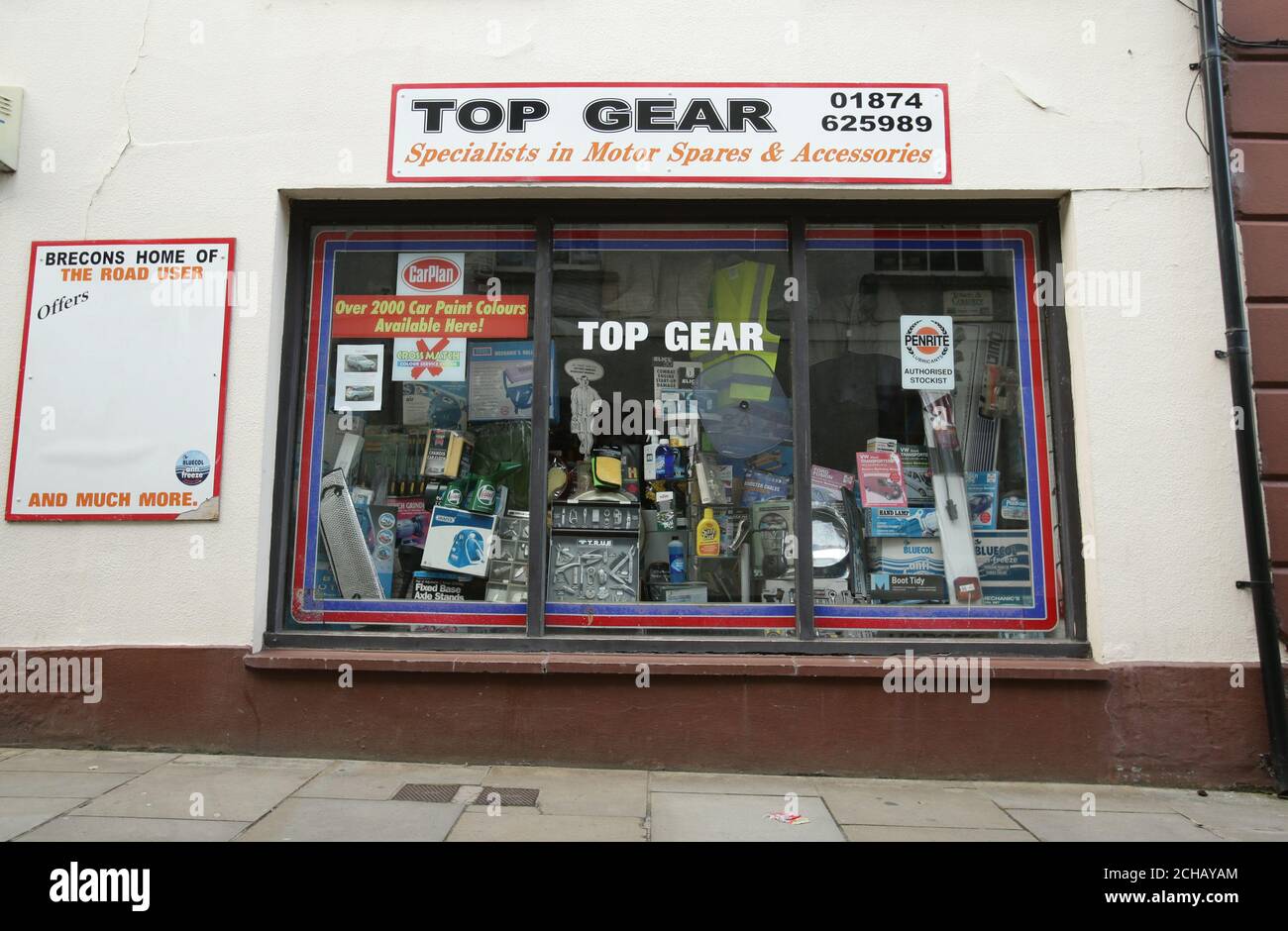 Car accessory shop named top gear in hires stock photography and