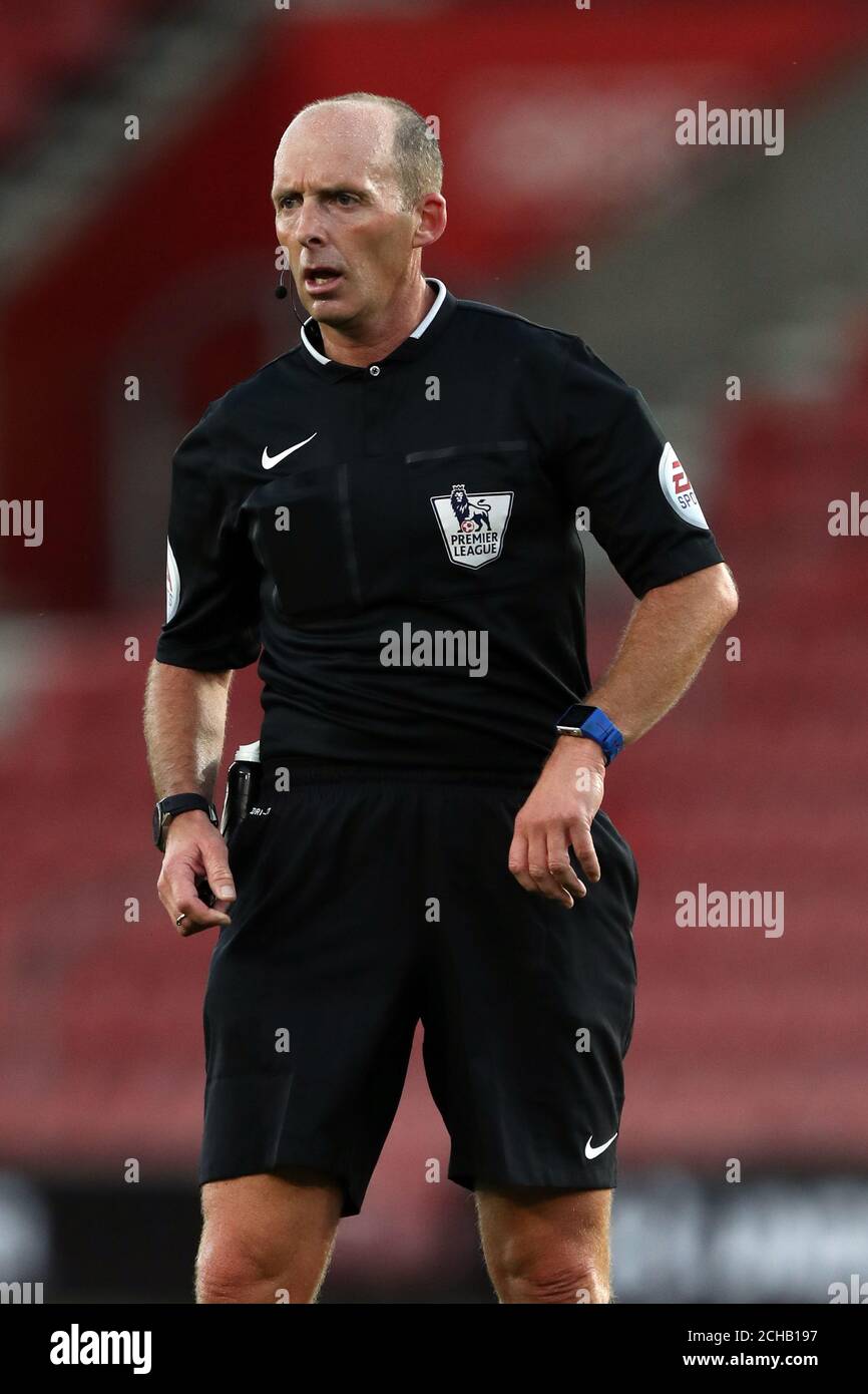 Referee Mike Dean Stock Photo Alamy