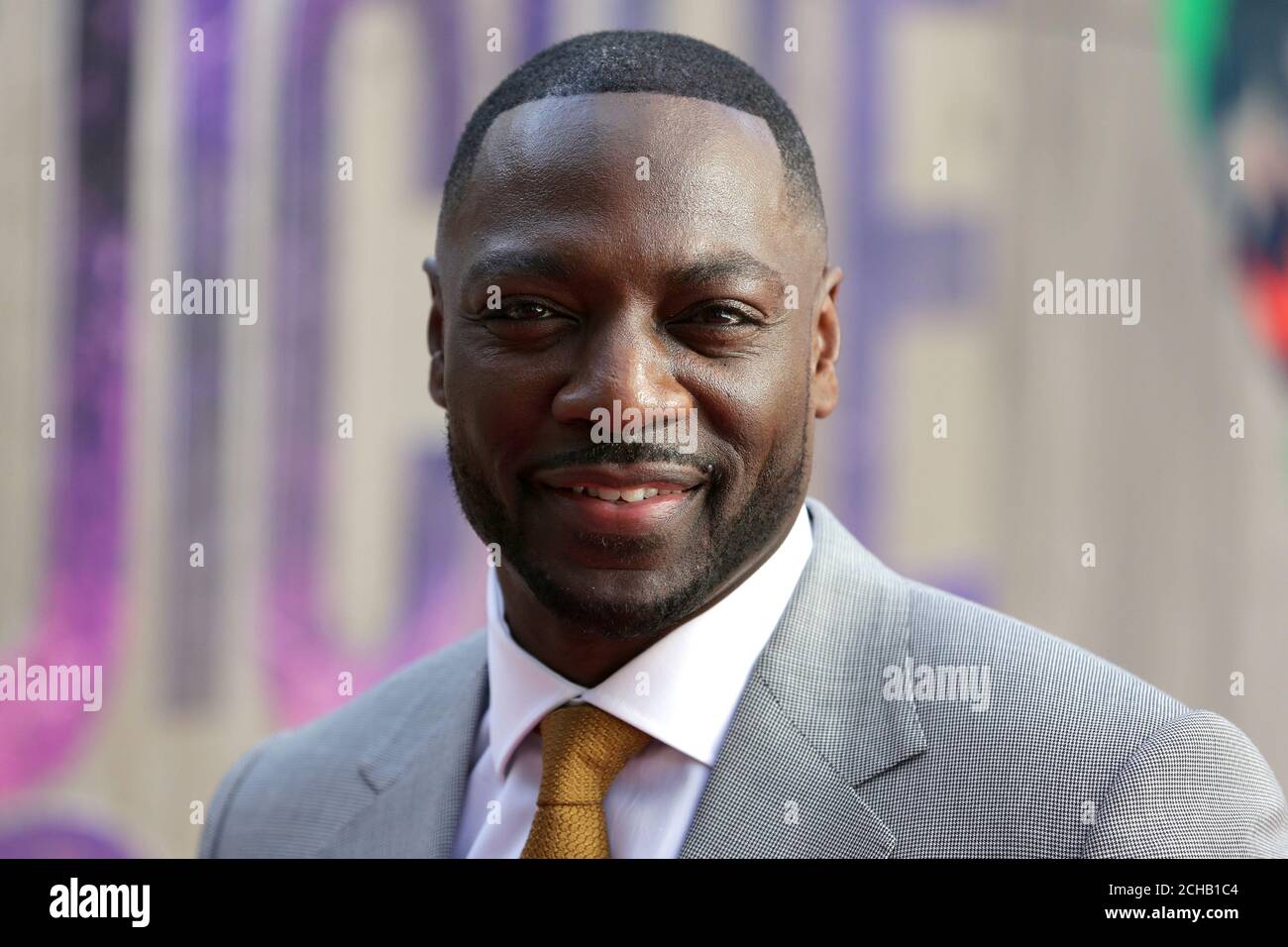 Adewale Akinnuoye-Agbaje arriving for the Suicide Squad European Premiere, at the Odeon Leicester Square, London. Stock Photo