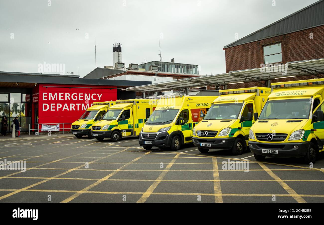 East Surrey Hospital, NHS Hospital in Surrey south east England Stock Photo