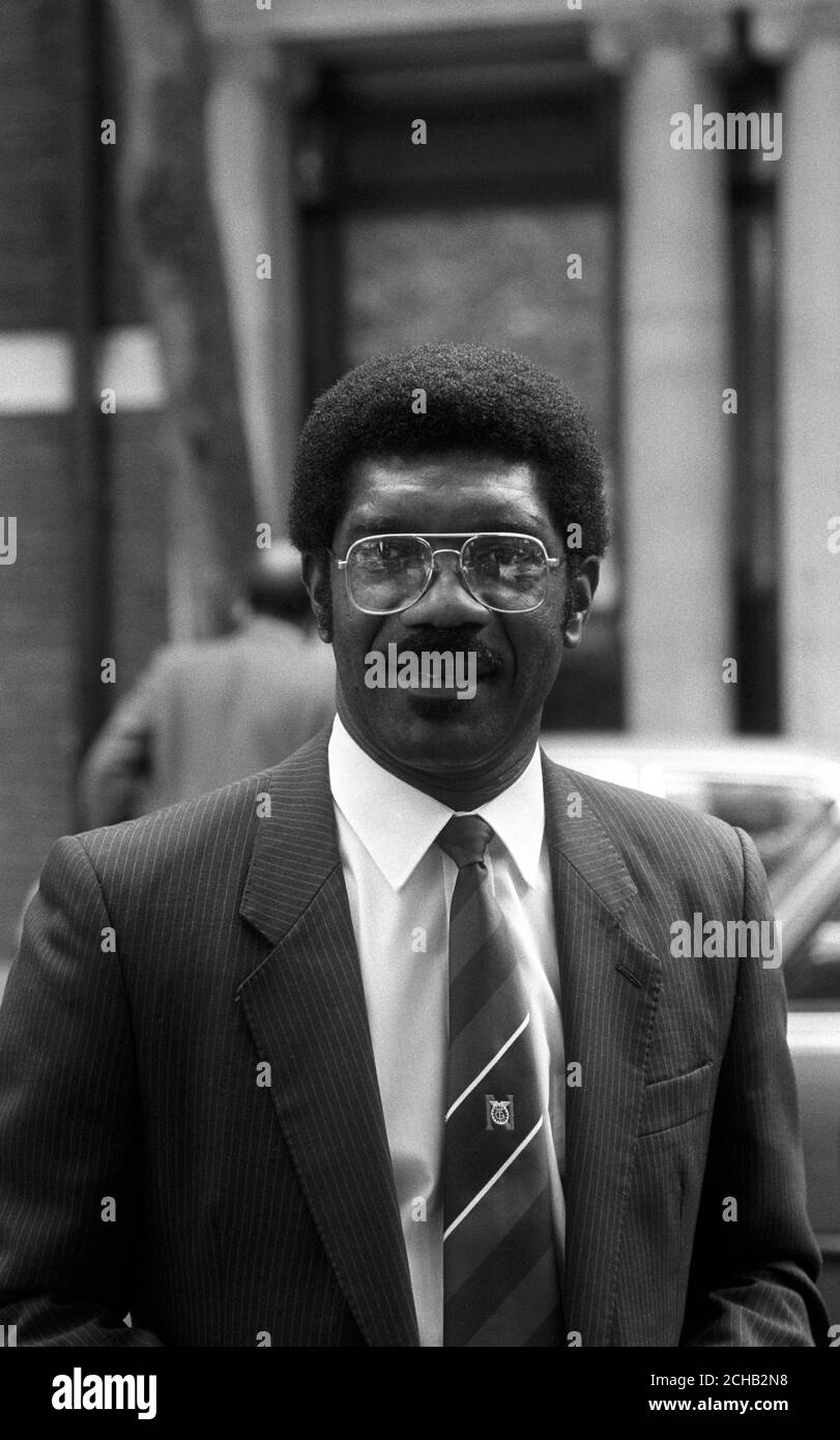 Bill Morris, 46, at Transport House, London, following the announcement of his election as Deputy General Secretary of the Transport and General Workers' Union. He is the first black trade unionist to rise to such a position in the British trade union movement. Stock Photo