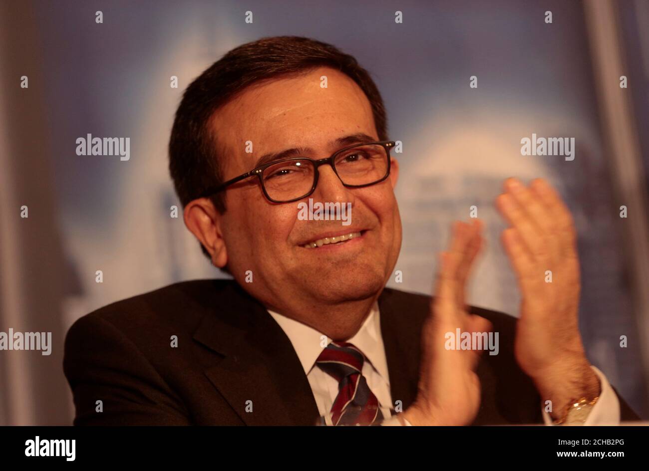Ildefonso Guajardo Villarreal Mexico S Economy Minister Finishes Addressing The Detroit Economic Club In Detroit Michigan U S March 3 2017 Reuters Rebecca Cook Stock Photo Alamy