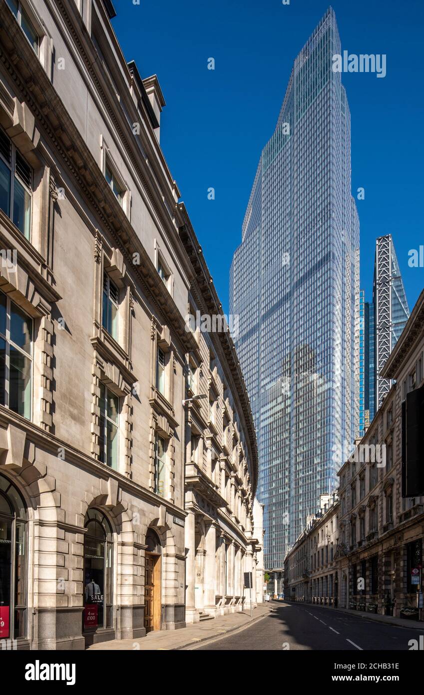 View of western elevation from Threadneedle Street, with the sun fully ...