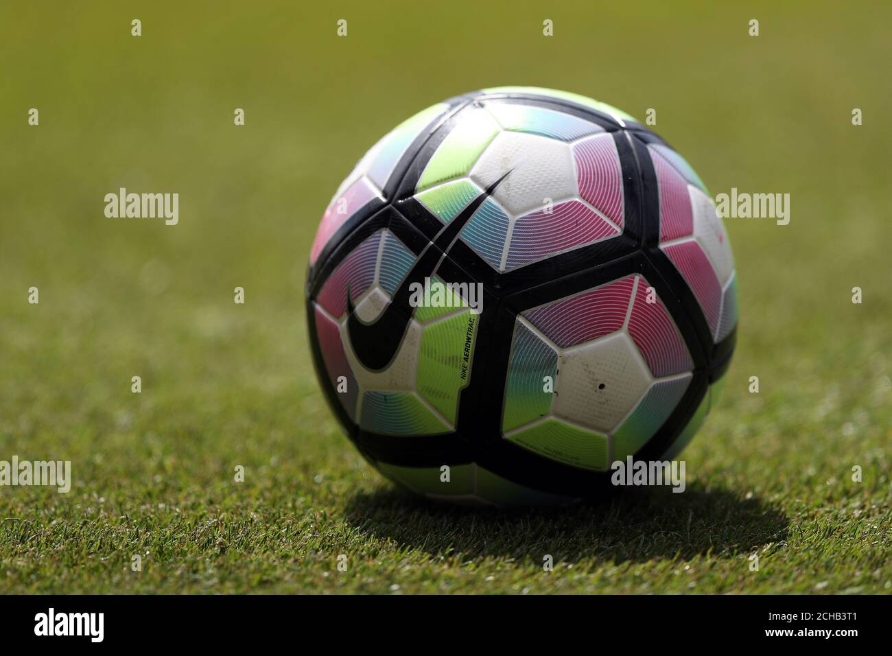General view of an official Nike Ordem Match ball with the Nike logo on it  Stock Photo - Alamy