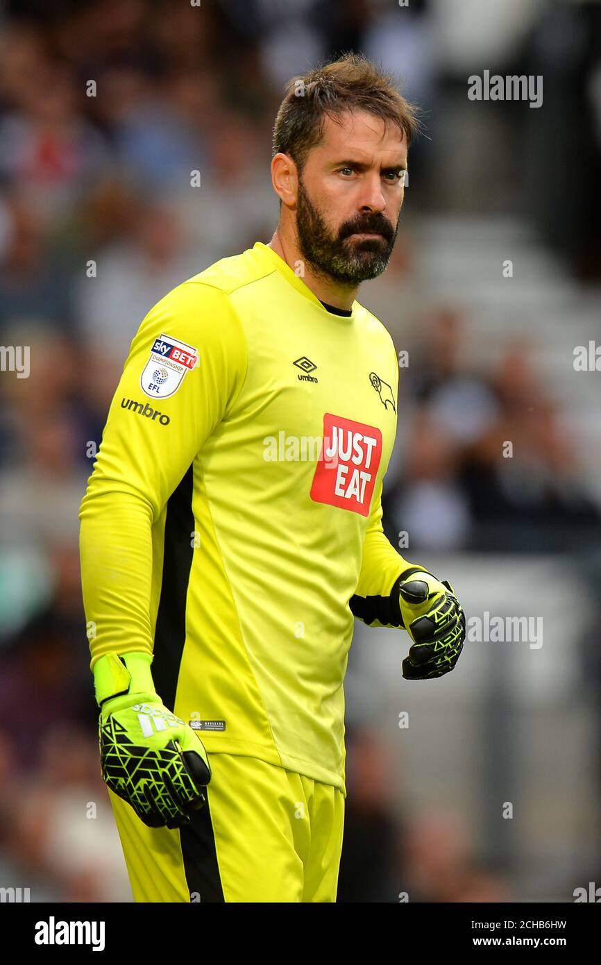 Derby County goalkeeper Scott Carson Stock Photo