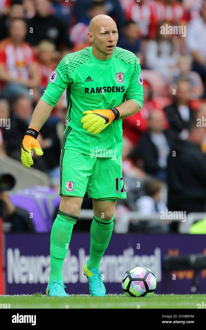 Middlesbrough goalkeeper Brad Guzan Stock Photo Alamy