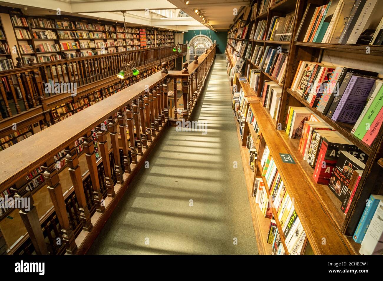 London- September 2020: Interior of Daulnt Book store on Marylebone High street. Stock Photo