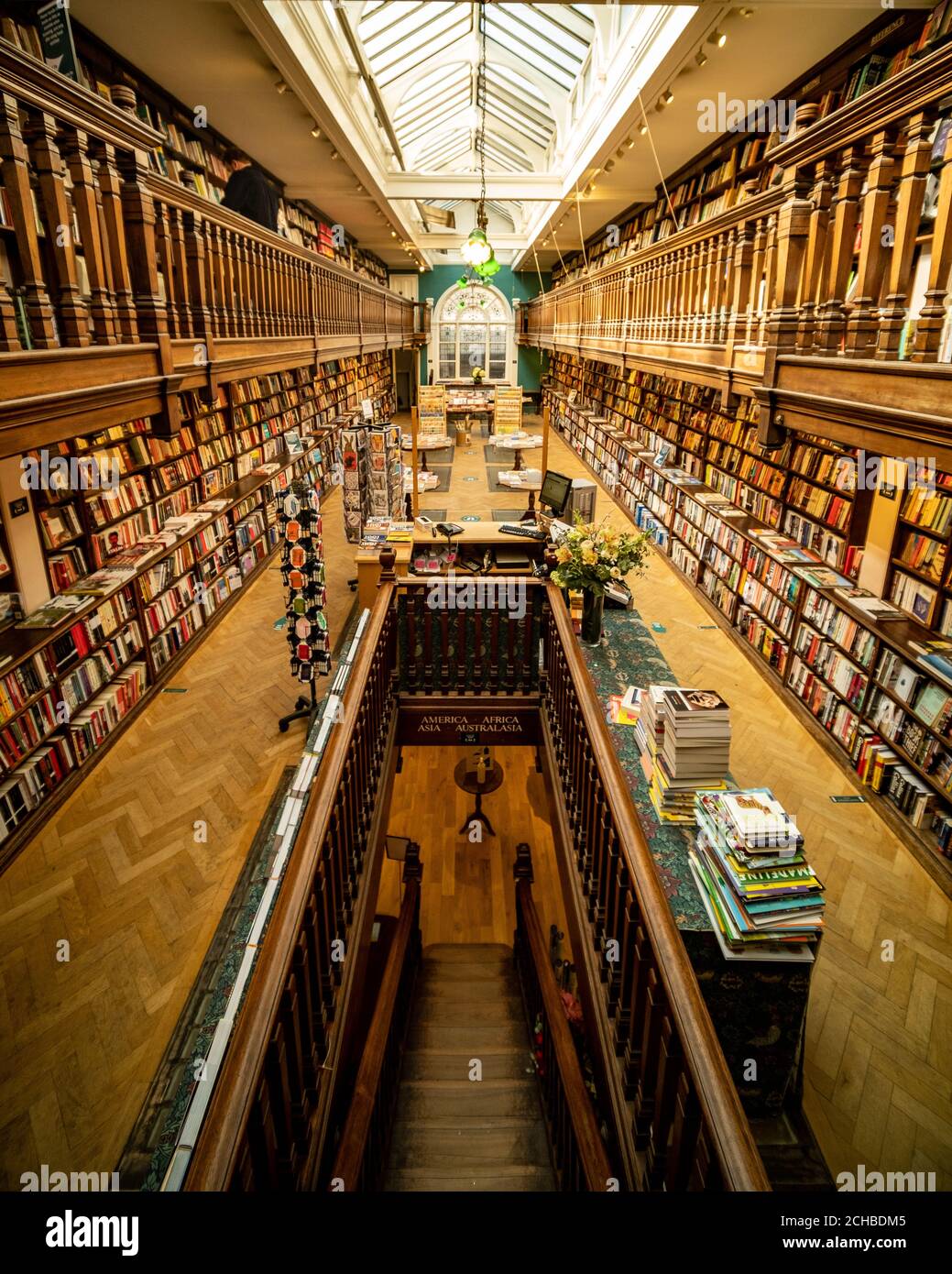 London- September 2020: Interior of Daulnt Book store on Marylebone High street. Stock Photo