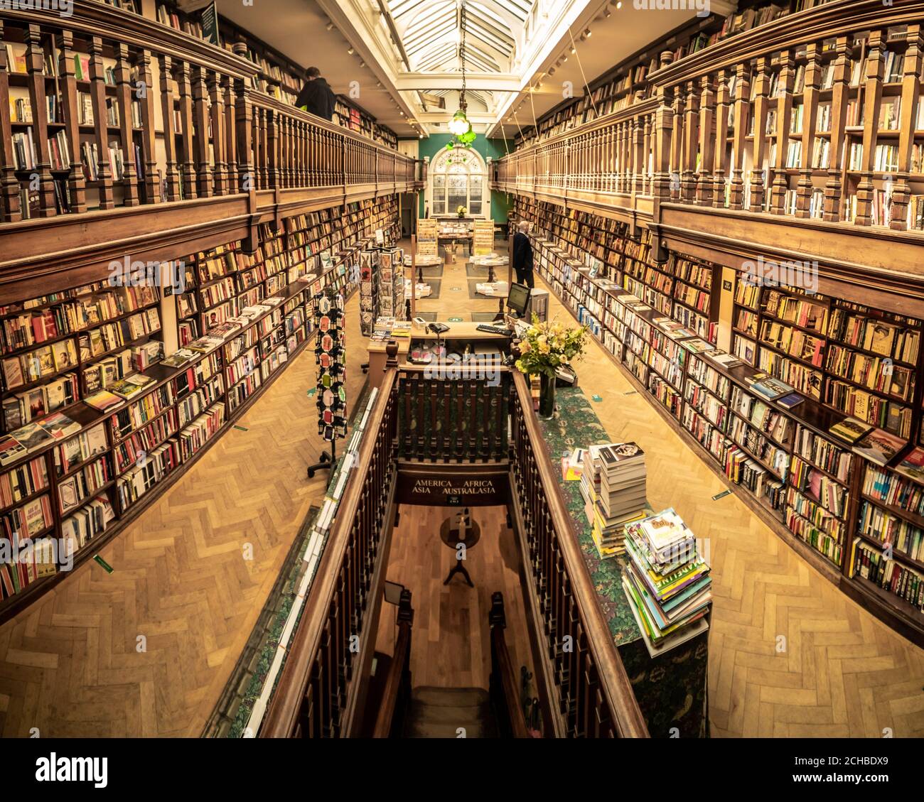 London- September 2020: Interior of Daulnt Book store on Marylebone High street. Stock Photo