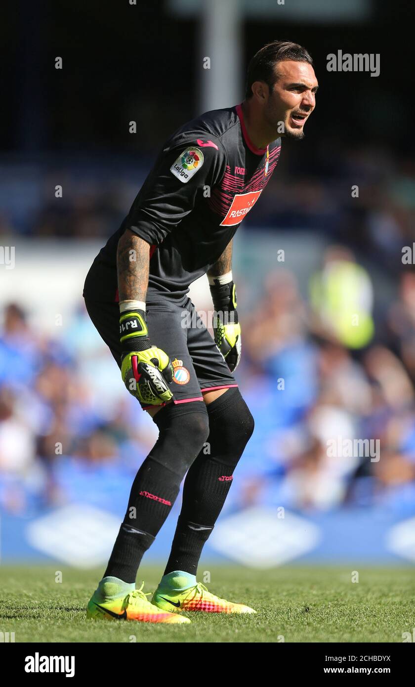 RCD Espanyol goalkeeper Roberto Jimenez Gago Stock Photo