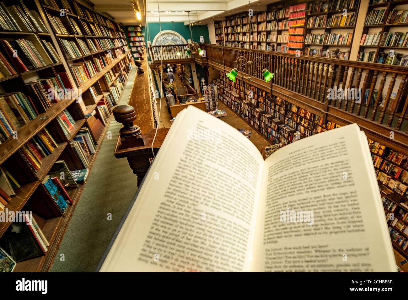 London- September 2020: Interior of Daulnt Book store on Marylebone High street. Stock Photo