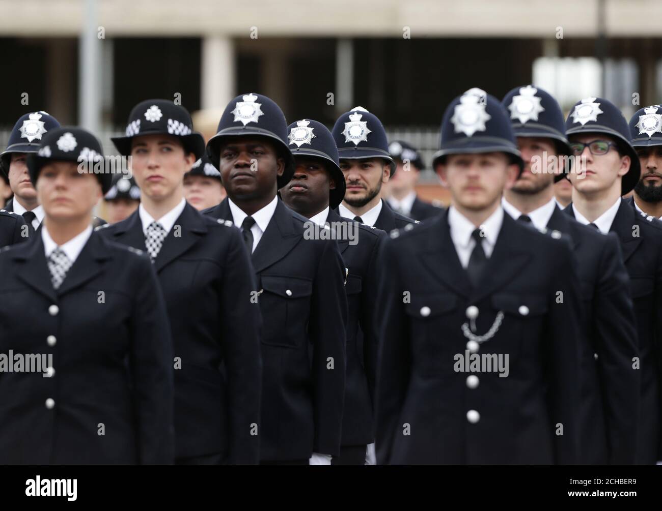 New recruits during the Metropolitan Police Service's first passing-out ...