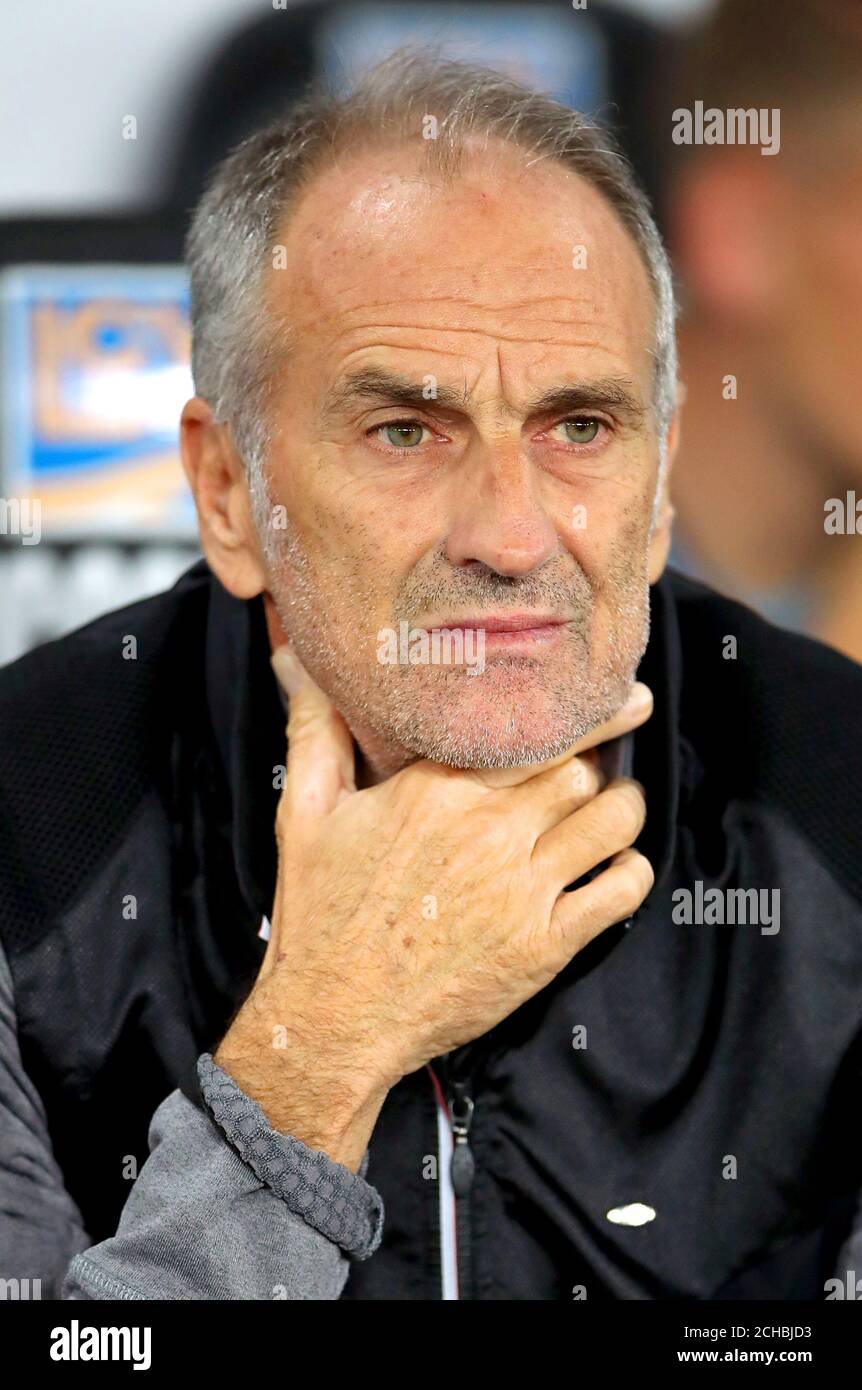 Swansea City manager Francesco Guidolin Stock Photo - Alamy