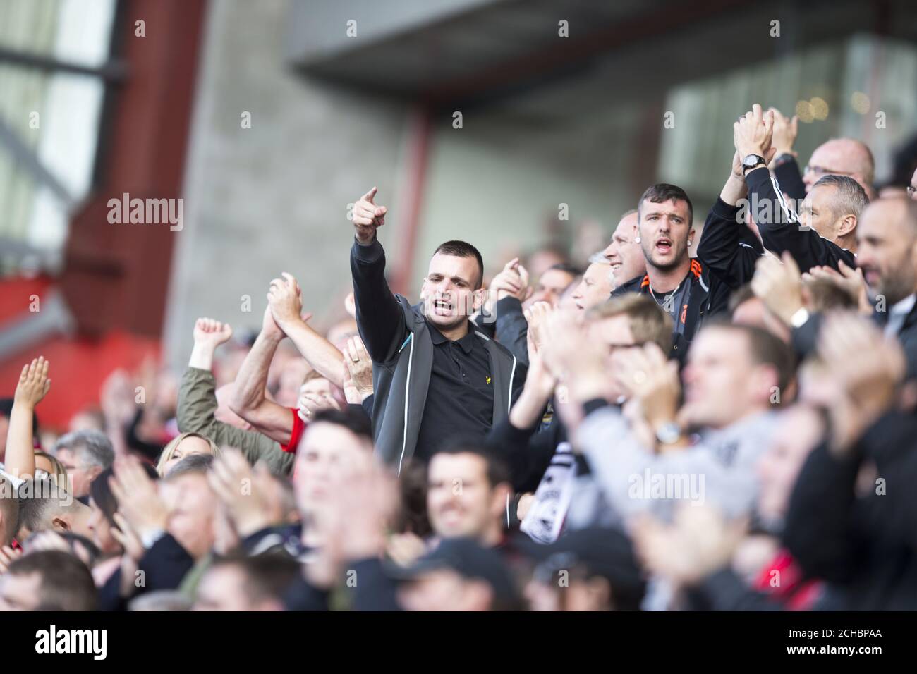 Pittodrie fans hi-res stock photography and images - Alamy
