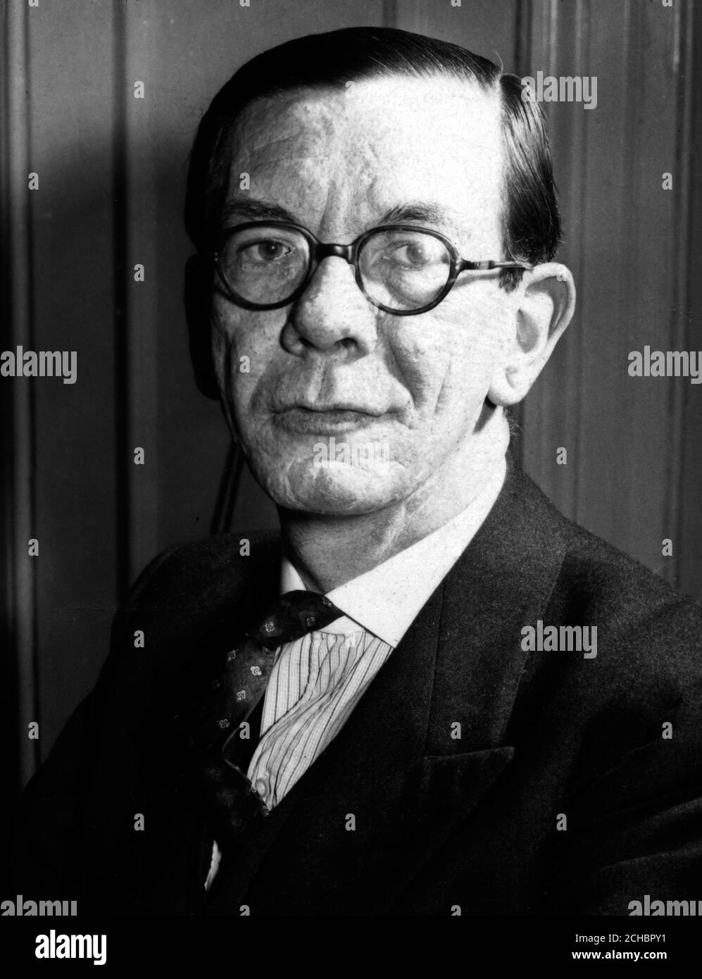 Pictured at his office in Dean's Yard, Westminster, London, is William Grant, QC, MP, who retains his post as Solicitor-General for Scotland in Harold Macmillan's new Government. He has held the office since January 1955, Mr Grant, who is 47, is Conservative MP for Woodside, Glasgow. *Scanned from contact.Neg corrupt Stock Photo
